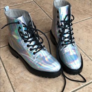 Metallic boots